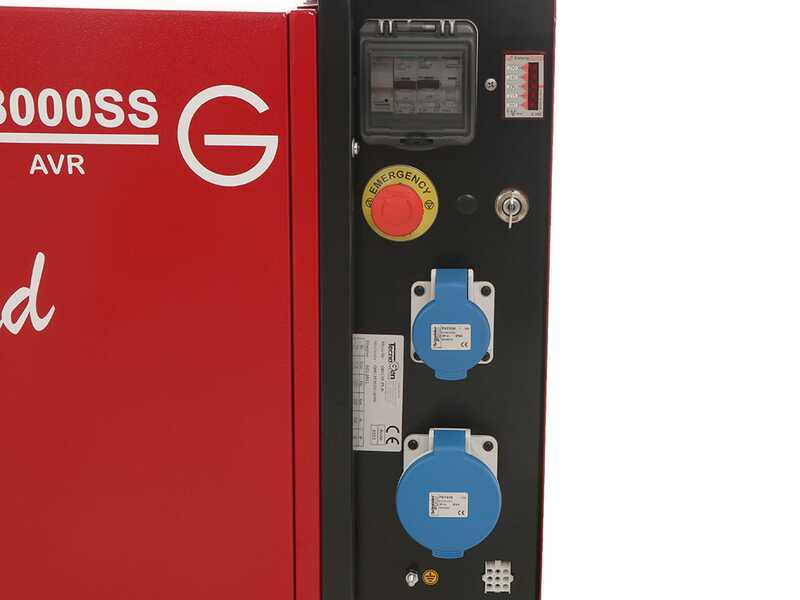 TecnoGen H8000SS - Generador de corriente silencioso de gasolina 5.8 kW - Continua 5.2 kW Monof&aacute;sica