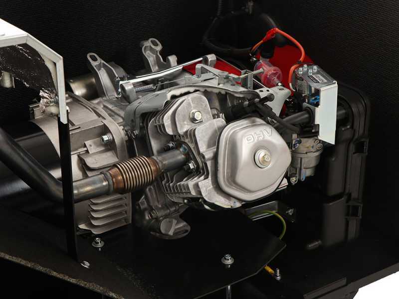 TecnoGen H8000SS - Generador de corriente silencioso de gasolina 5.8 kW - Continua 5.2 kW Monof&aacute;sica