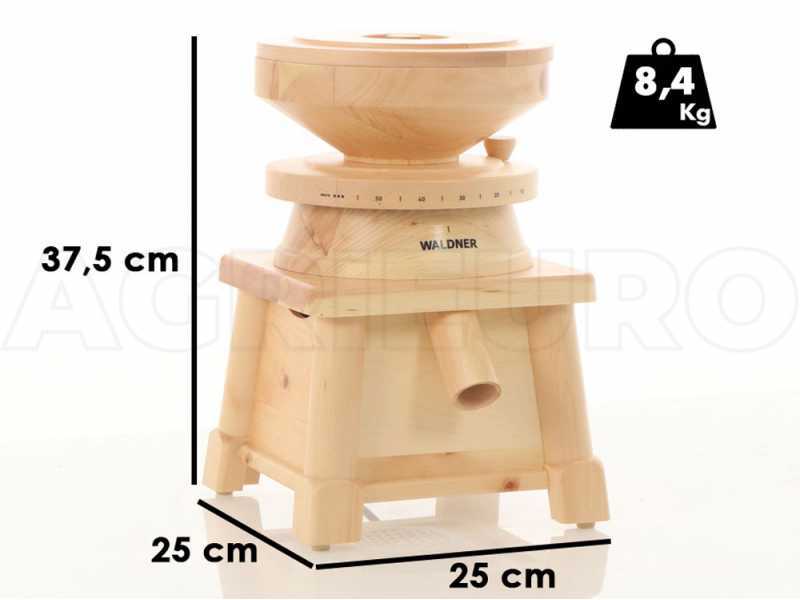 Waldner Family - Molino de harina en Pino Cembro con piedra - 400W