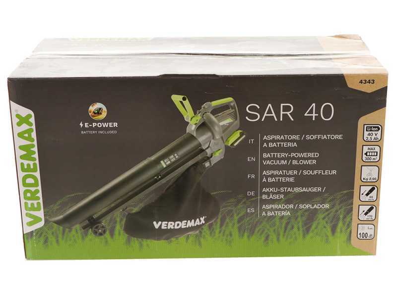 Soplador-aspirador de hojas Verdemax SAR40