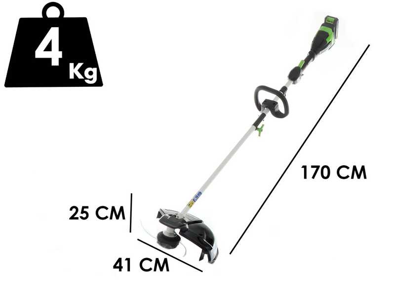 Greenworks GD48TX - Desbrozadora multifunci&oacute;n de bater&iacute;a - 48V - 4Ah