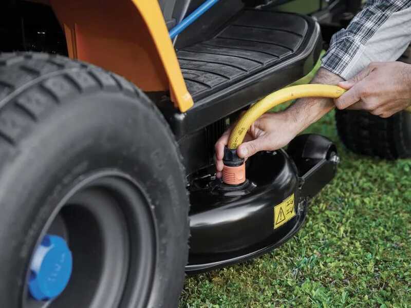 Stiga Estate 384e - Tractor cortac&eacute;sped de bater&iacute;a - Recogedor - Potencia 48V/30Ah