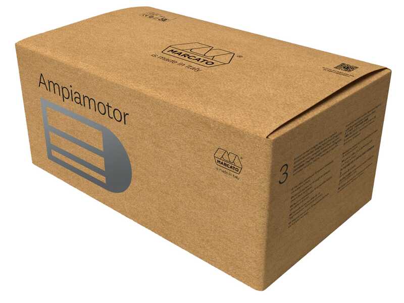 Marcato Ampiamotor - M&aacute;quina el&eacute;ctrica/manual de hacer pasta INOX 100W