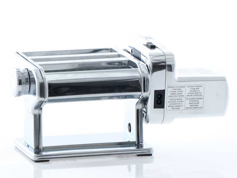 Marcato Ampiamotor - M&aacute;quina el&eacute;ctrica/manual de hacer pasta INOX 100W