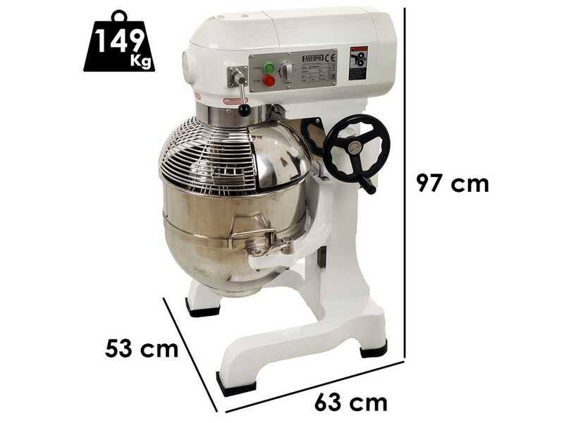 FIMAR EASYLINE B40K - Amasadora planetaria profesional - Trif&aacute;sica - Cuba INOX 40 litros
