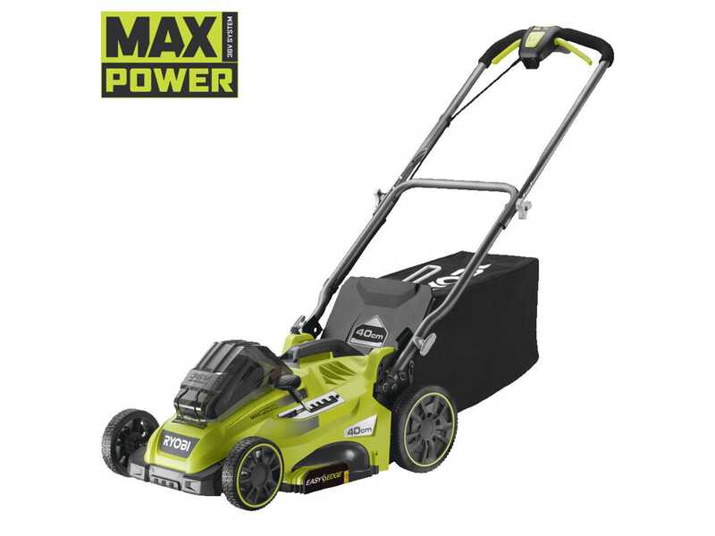 Cortac&eacute;sped de bater&iacute;a RYOBI RLM36X41H50PG - MAX POWER 36 V - 5 Ah - recogedor de 45 l - corte de 40 cm