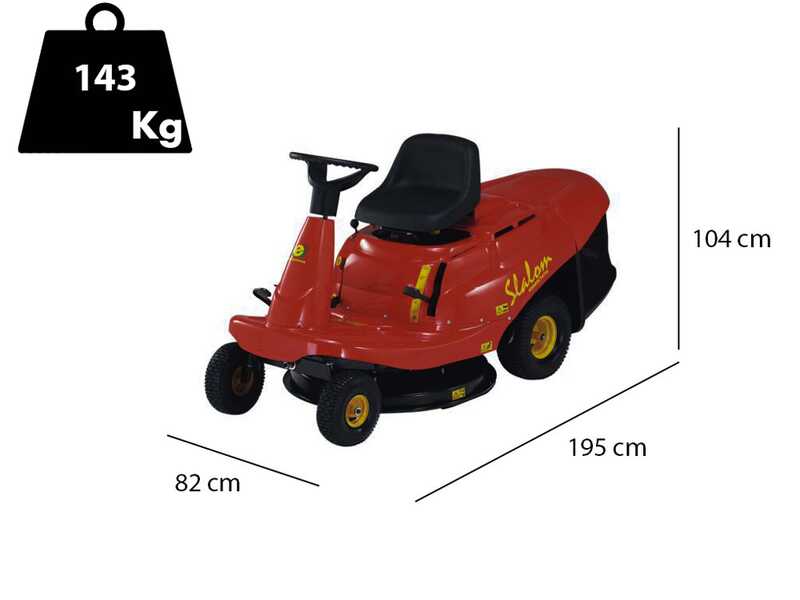 Eurosystems SLALOM 67 - Tractor cortac&eacute;sped mini rider - Motor B&amp;S 3105 PowerBuilt - Cambio hidrost&aacute;tico