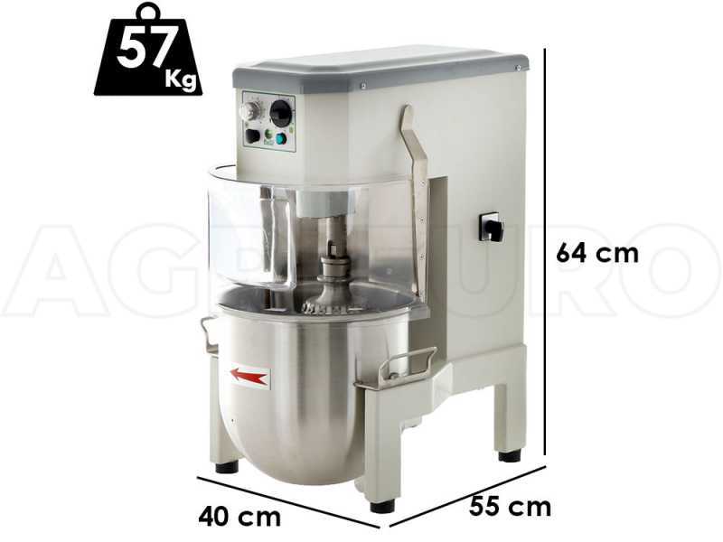 FIMAR PLN20BV - Amasadora planetaria - Cuba de acero INOX de 20 litros