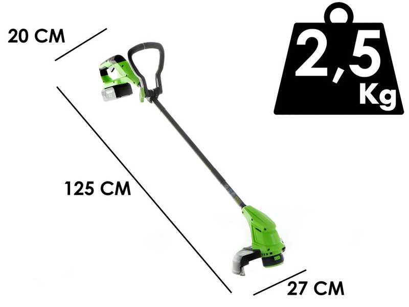 Greenworks G24ST25 - Cortabordes de bater&iacute;a - 24V 4Ah