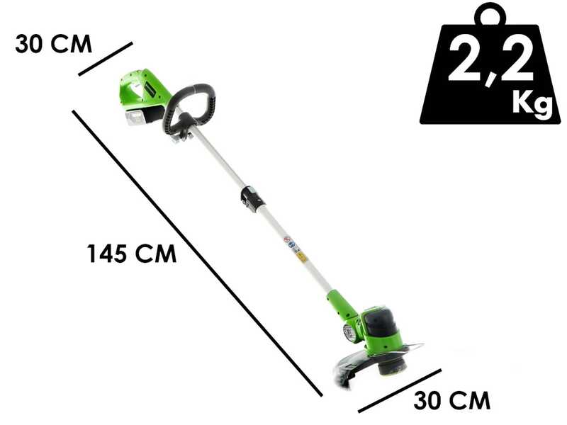 Greenworks G48LT30 - Cortabordes de bater&iacute;a - 48V 2Ah