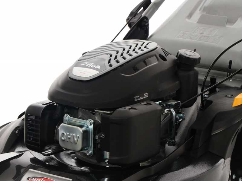 Cortac&eacute;sped autopropulsado de gasolina CastelGarden XS 55 S - 4 en 1 - Corte 53 cm