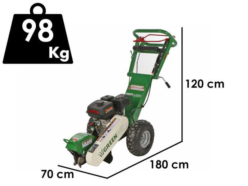 GreenBay Deep L-200 - Destoconadora - Motor Loncin 196 cc  - Rotor de corte con 8 fresas de carburo de tungsteno