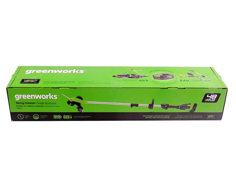 Greenworks G48ST8 - Cortabordes de bater&iacute;a - 48V 2Ah