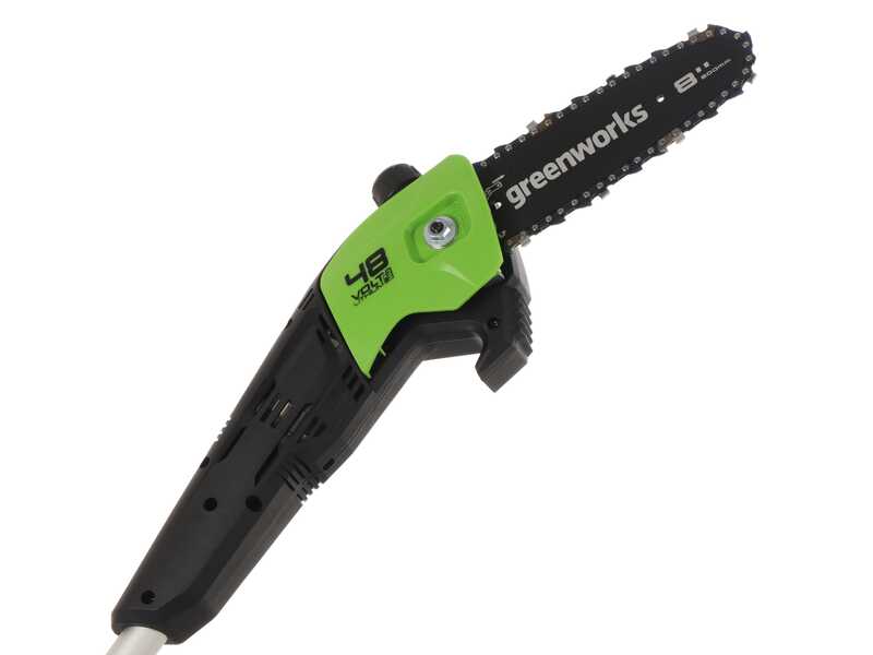 Podadora de bater&iacute;a con p&eacute;rtiga y barra alargadora Greenworks G48PS 48 V - Bater&iacute;a 2 Ah