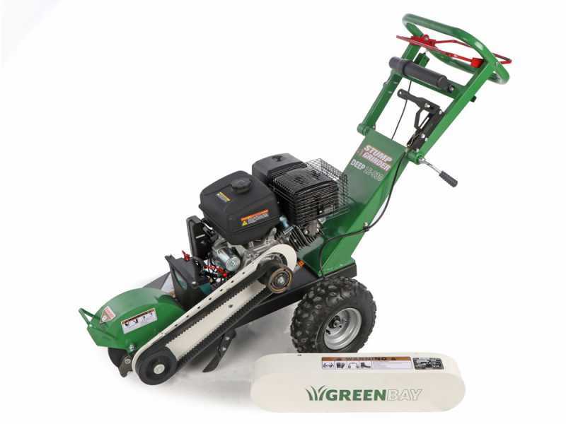 GreenBay Deep LE-33 - Destoconadora - Motor Loncin 420 cc con arranque el&eacute;ctrico - Rotor de corte con 8 fresas de carburo de tungsteno