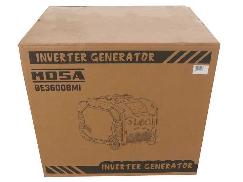 Mosa GE 3600 BMI - Generador de corriente inverter versi&oacute;n con ruedas 4 kW - Continua 3.6 kW Monof&aacute;sica