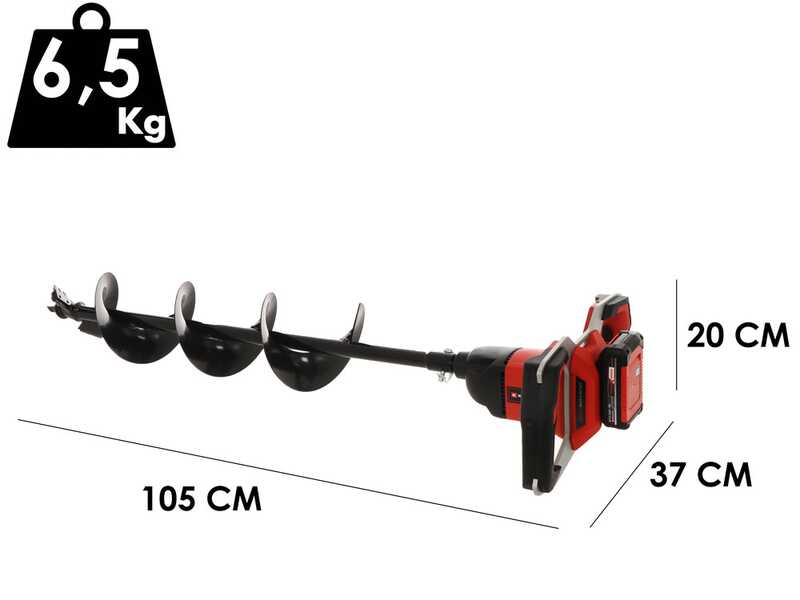 Ahoyador de bater&iacute;a Einhell GP-EA 18/150 BL - 18 V 2,5 Ah - Broca incluida