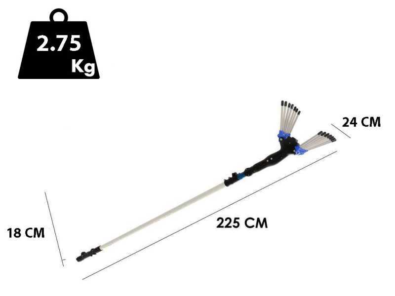 Vareador de aceitunas el&eacute;ctrico Paterlini V-UP - 12 V - de 2 a 3 metros