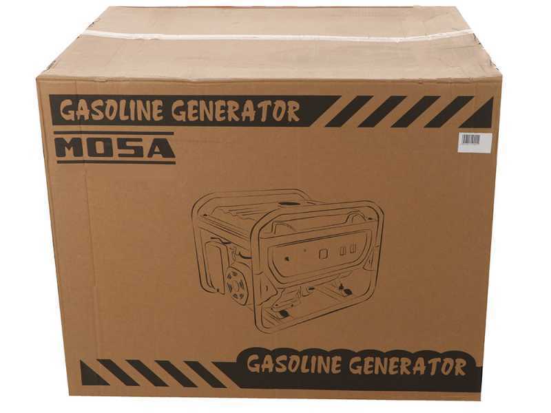 Mosa GE 3900 - Generador de corriente a gasolina con ruedas 3.3 kW - Continua 3 kW Monof&aacute;sica