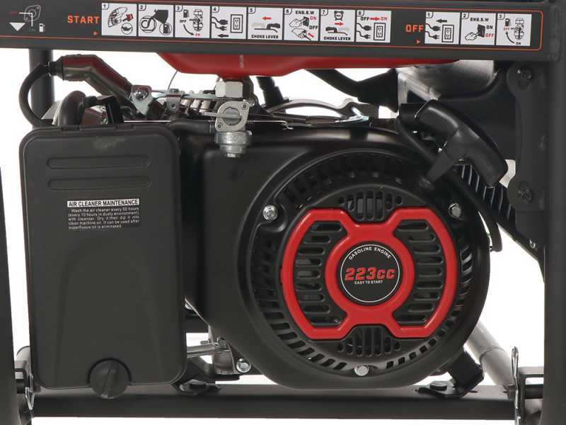 Mosa GE 3900 - Generador de corriente a gasolina con ruedas 3.3 kW - Continua 3 kW Monof&aacute;sica