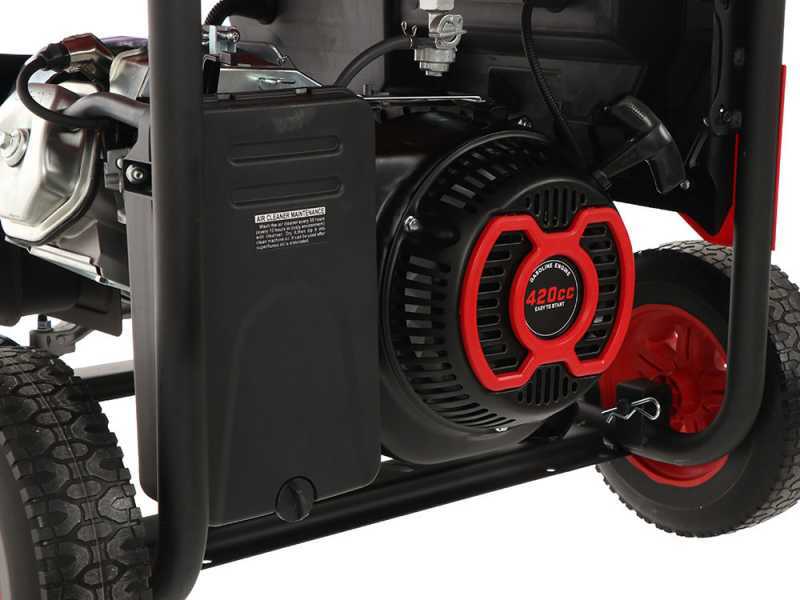 Mosa GE 6900 - Generador de corriente a gasolina con ruedas 6.5 kW - Continua 6 kW Monoflasica