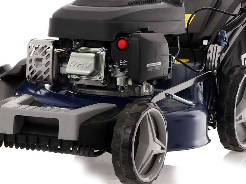 Cortac&eacute;sped autopropulsado BullMach ACHILLE 51 E arranque el&eacute;ctrico - 4 en 1 - Motor 224 cc