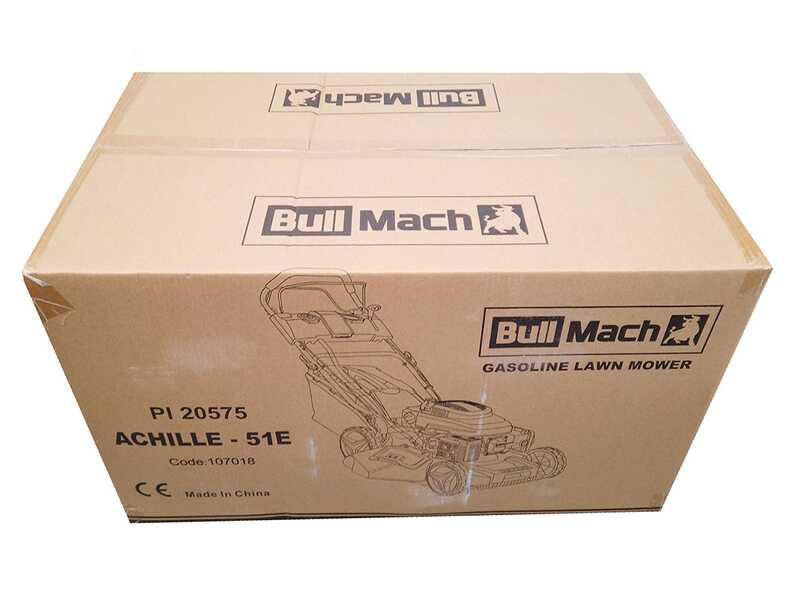 Cortac&eacute;sped autopropulsado BullMach ACHILLE 51 E arranque el&eacute;ctrico - 4 en 1 - Motor 224 cc
