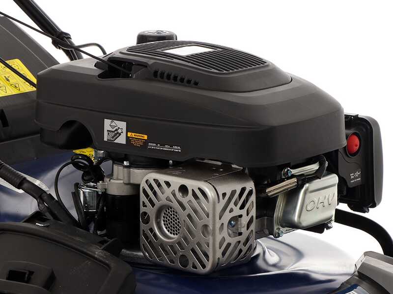 Cortac&eacute;sped autopropulsado BullMach ACHILLE 51 E arranque el&eacute;ctrico - 4 en 1 - Motor 224 cc