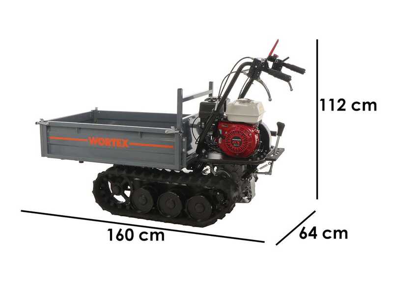 Carretilla con motor de orugas Wortex SFH 300 - Caj&oacute;n extensible con capacidad de 300 kg