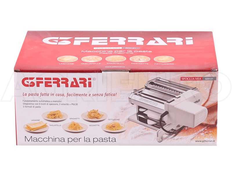 G3 Ferrari Sfogliamia - M&aacute;quina el&eacute;ctrica de hacer pasta INOX 90W