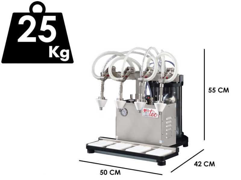 Il-Tec Ultrafiller 4 Pomodoro - Embotelladora a depresi&oacute;n el&eacute;ctrica para l&iacute;quidos densos