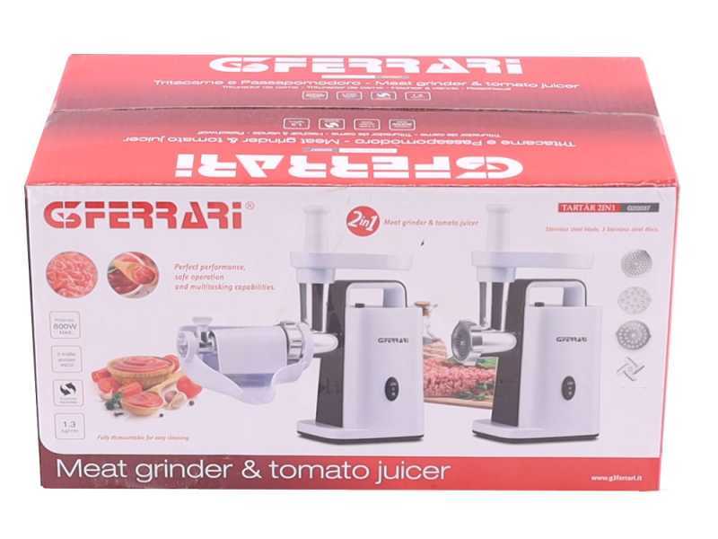 G3 FERRARI Tartar Trituradora de tomate - Multifunci&oacute;n - Picadora de carne