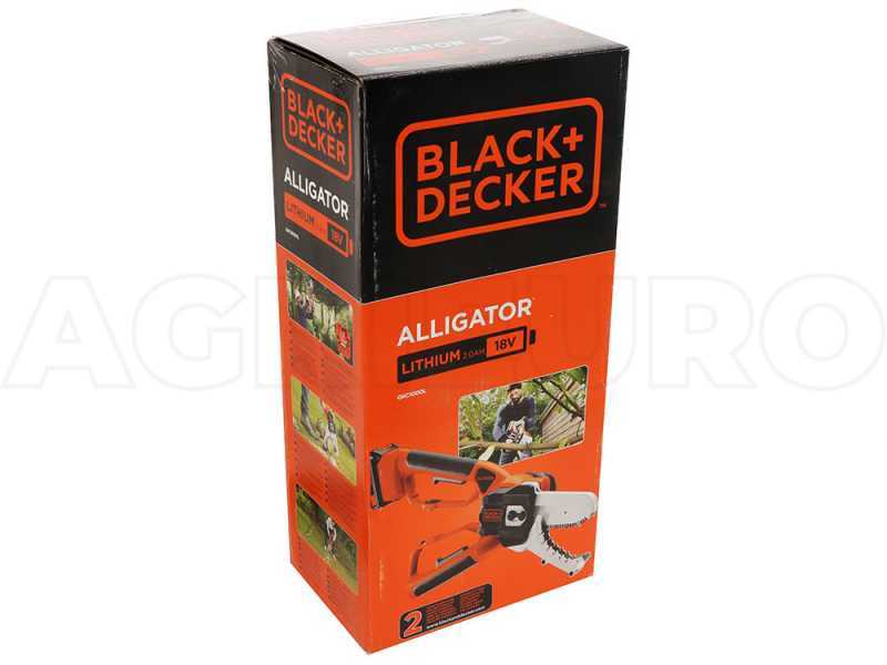 Podadora manual de bater&iacute;a Black&amp;Decker Alligator GKC1000L - Bater&iacute;a 18V 2Ah