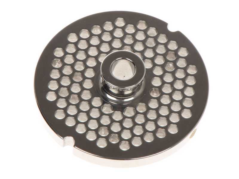 Placa para picadora de carne N.8 - agujeros da 6 mm - di&aacute;metro placa 61 mm
