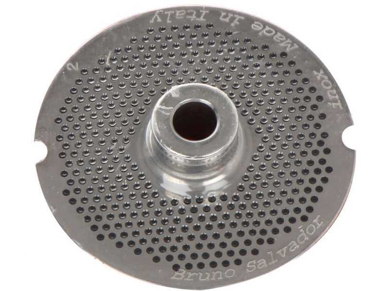 Placa para picadora de carne  N.12 - agujeros da 2 mm - di&aacute;metro placa 69 mm