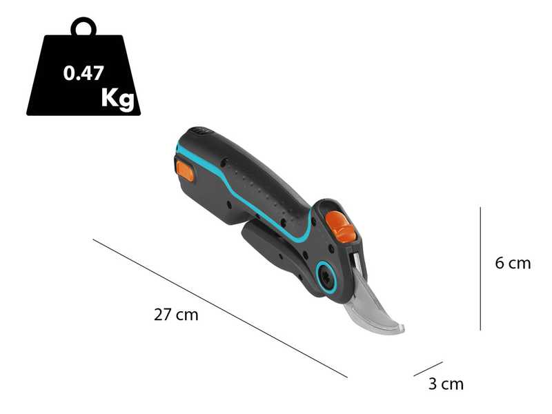 Tijeras de bater&iacute;a Gardena AssistCut con bater&iacute;a integrada 3.7V/2 Ah