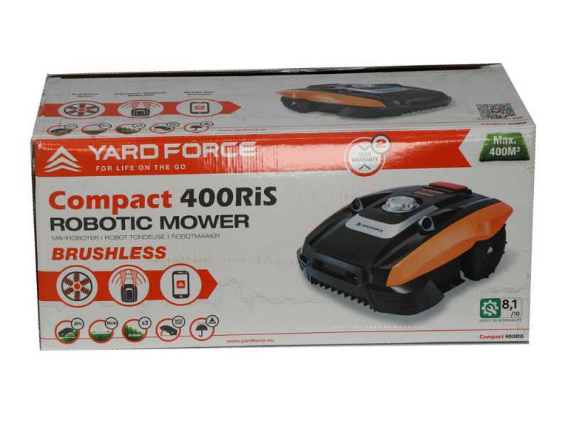 Robot cortac&eacute;sped Yard Force Compact 400RiS - Control mediante App - Sensores IRadar