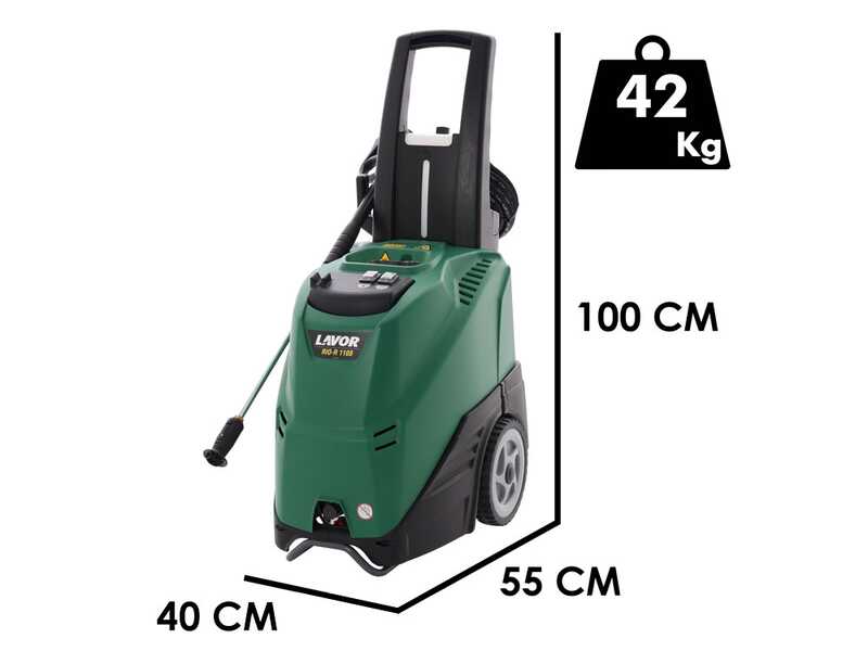Hidrolimpiadora de agua caliente Lavor RIO-R 1108 el&eacute;ctrica - Lavorwash