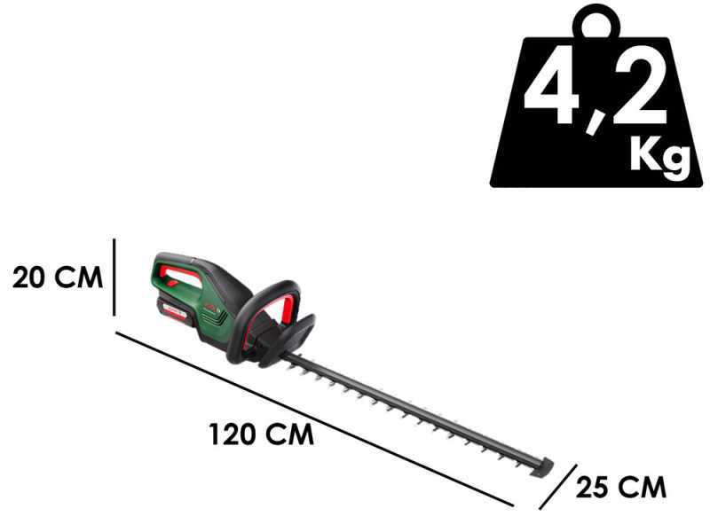 Cortasetos de bater&iacute;a BOSCH AdvancedHedgeCut 36 - longitud cuchilla 65 cm - 36 V 2 Ah