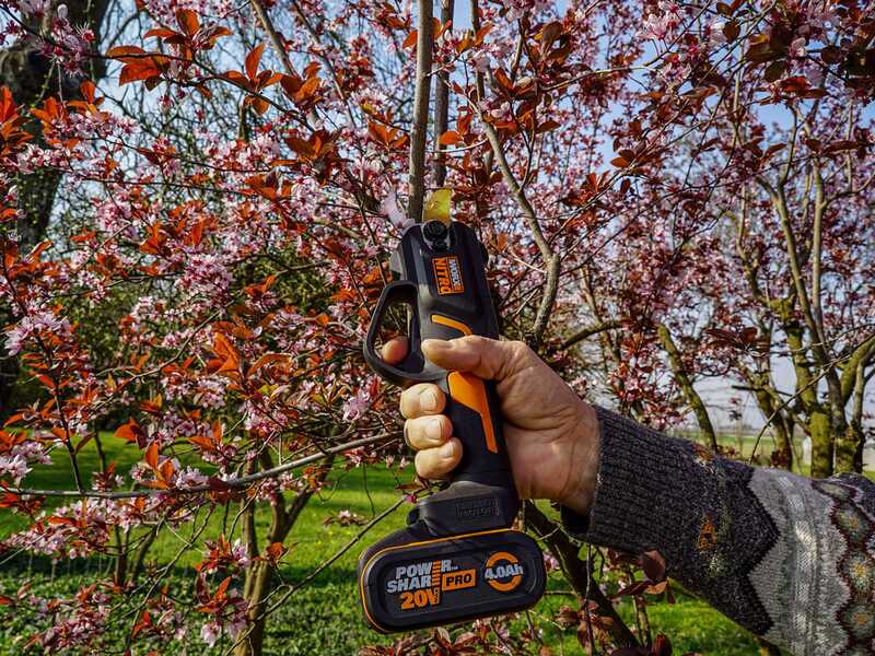 Worx NITRO WG330E 20V - Tijeras de poda el&eacute;ctricas - 20V/2Ah