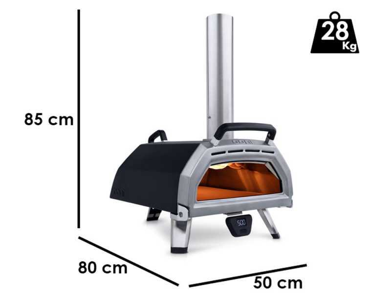 Ooni KARU 16 - Horno de le&ntilde;a para pizza - Superficie de cocci&oacute;n: 42x42 cm