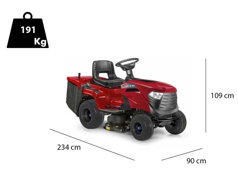 Tractor cortac&eacute;sped de bater&iacute;a Castelgarden XDC 150e - Motor el&eacute;ctrico de bater&iacute;a 48V - 30Ah - Saco de recogida