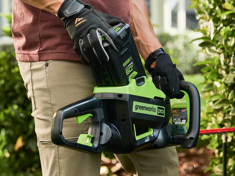 Greenworks GD60HT66 - Cortasetos el&eacute;ctrico de bater&iacute;a con cuchilla de 66 cm - BATER&Iacute;A Y CARGADOR NO EST&Aacute;N INCLUIDOS