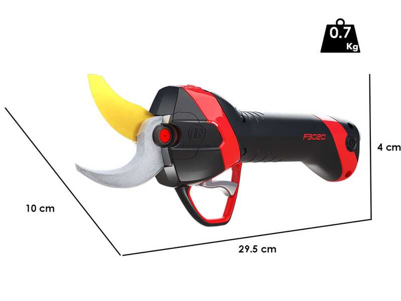 Tijera el&eacute;ctrica de poda Infaco F3020 - Kit est&aacute;ndar &Oslash; 40 mm para huertos frutales y vi&ntilde;as