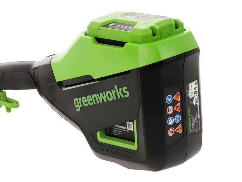 Greenworks G60PHT51 - Cortasetos de bater&iacute;a con p&eacute;rtiga 60V/2Ah - &iexcl;Starter kit 60V 2Ah gratis!