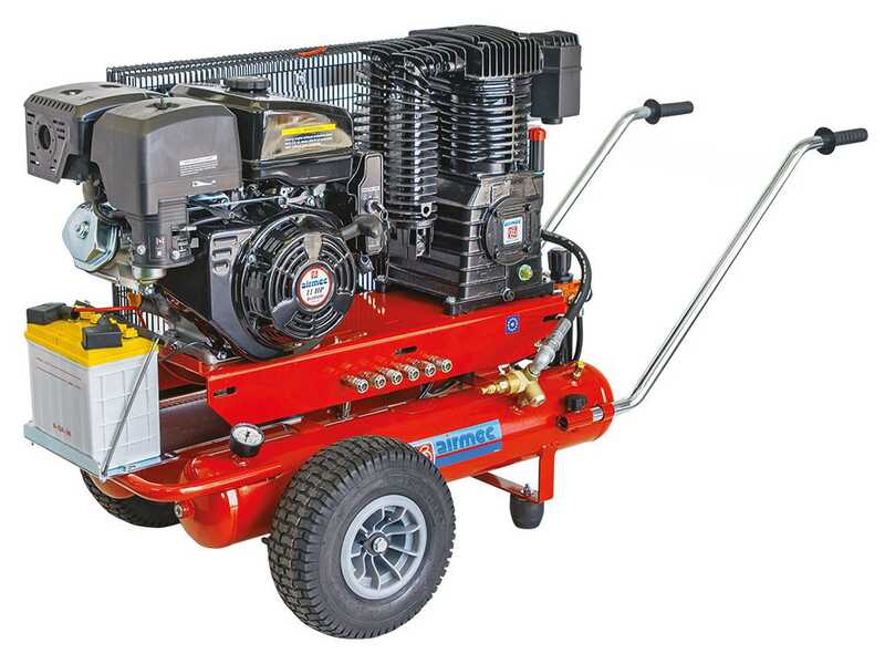 Motocompresor Airmec TTS 34110/900 motor de gasolina Loncin 11 HP - compresor