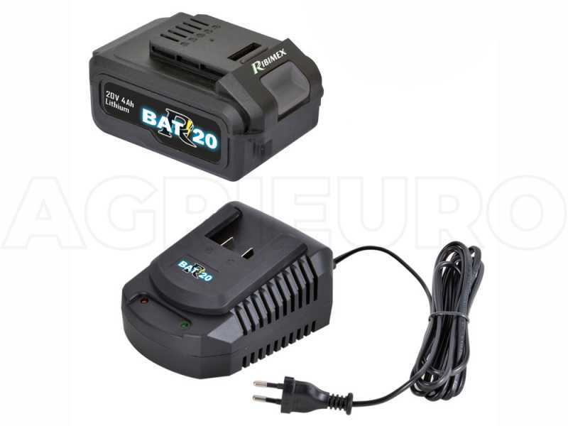 Kit Bater&iacute;a + Cargador RIBIMEX PRBAT20-KIT4 20V 4Ah