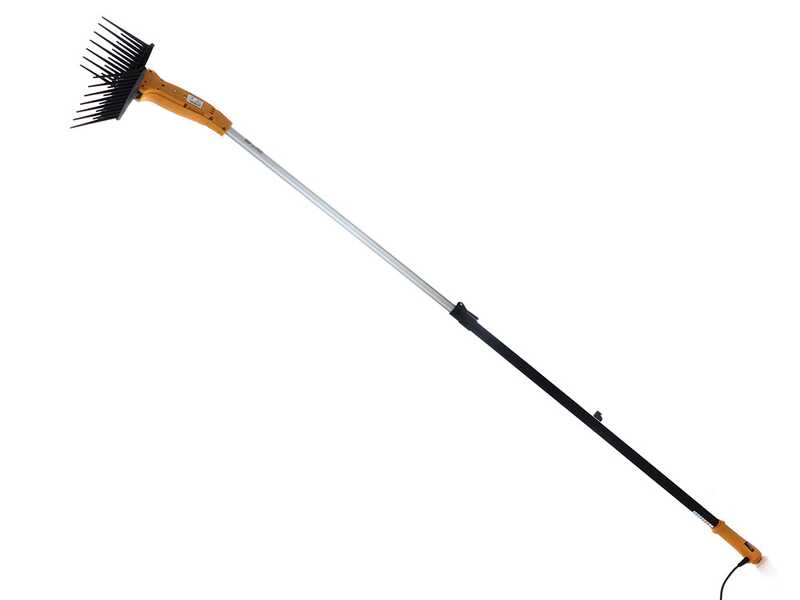 Volpi Olytech Dualcomb 13 - Vareador el&eacute;ctrico de bater&iacute;a 230-350 cm - p&eacute;rtiga telesc&oacute;pica