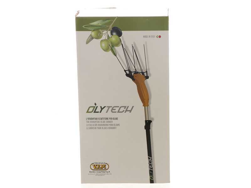 Volpi Olytech Super Power 555XL - Vareador de aceitunas el&eacute;ctrico de bater&iacute;a 240/360 - P&eacute;rtiga telesc&oacute;pica