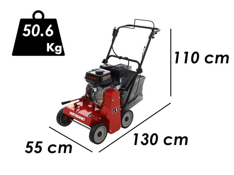 Weibang WB384RC - Escarificador profesional de cuchillas m&oacute;viles - Motor Loncin G200F